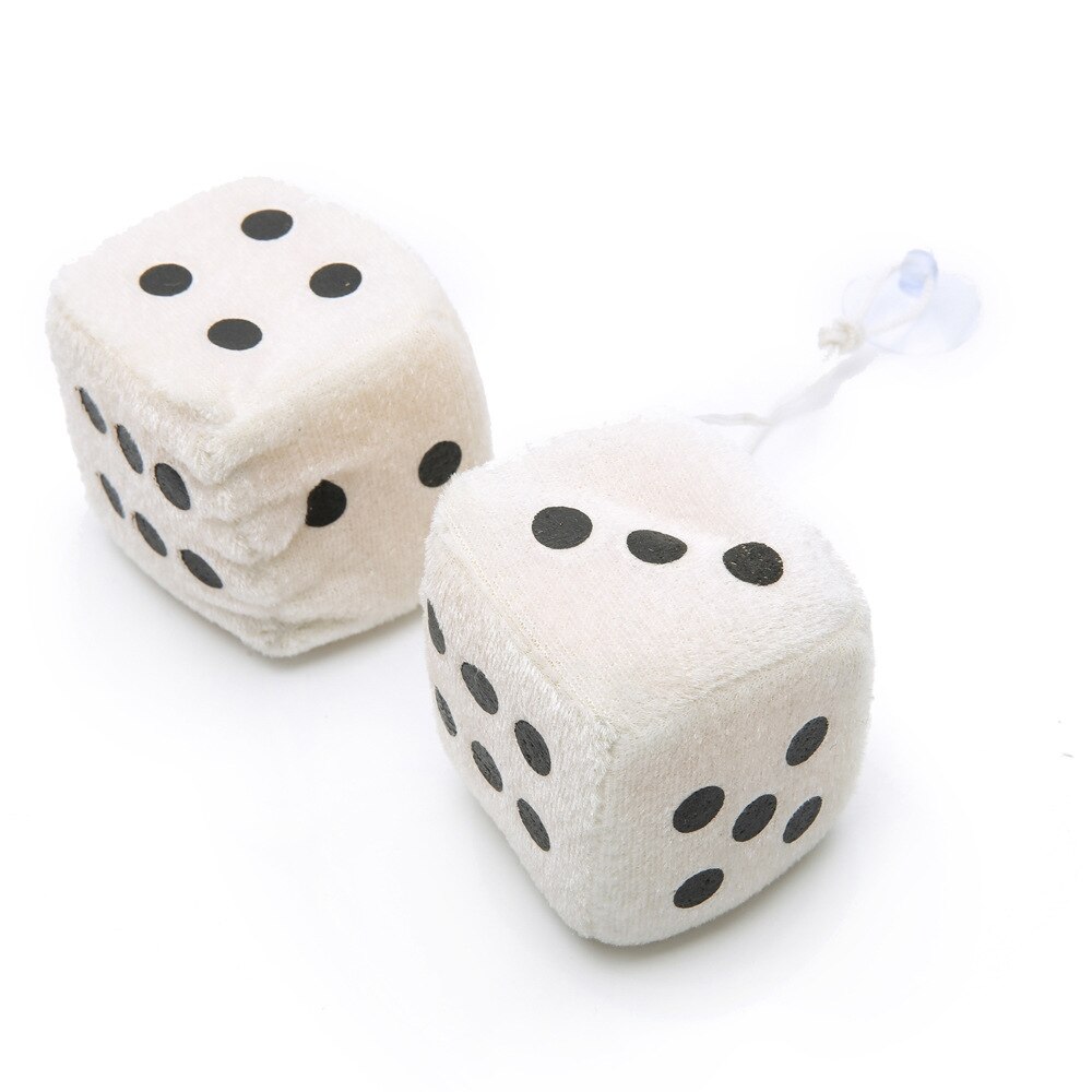 6 Vlakken Dobbelsteen Geel met Witte Stippen 12mm
