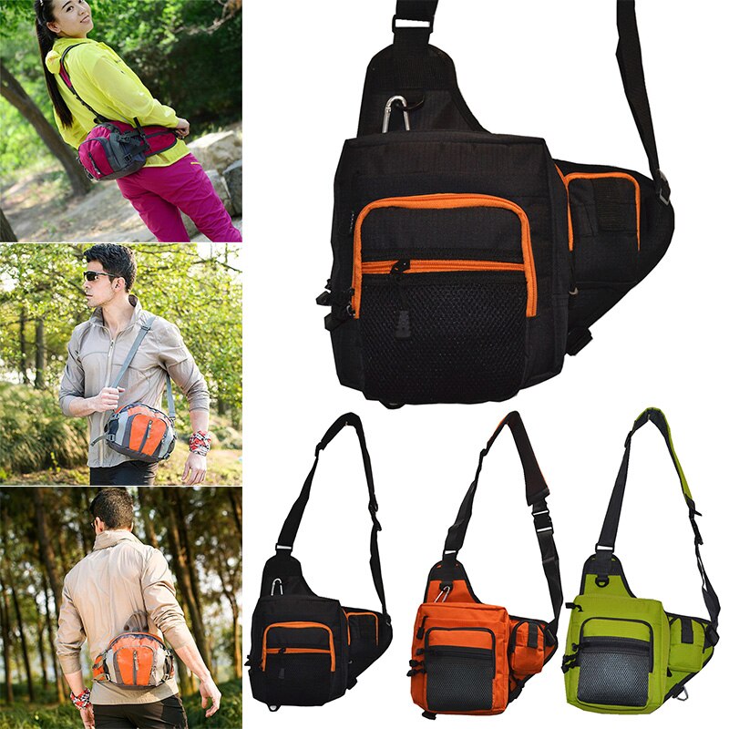 Waterproof Fly Fishing Waist Pack Crossbody Sling Bag Lure Tackle Bag BHD2