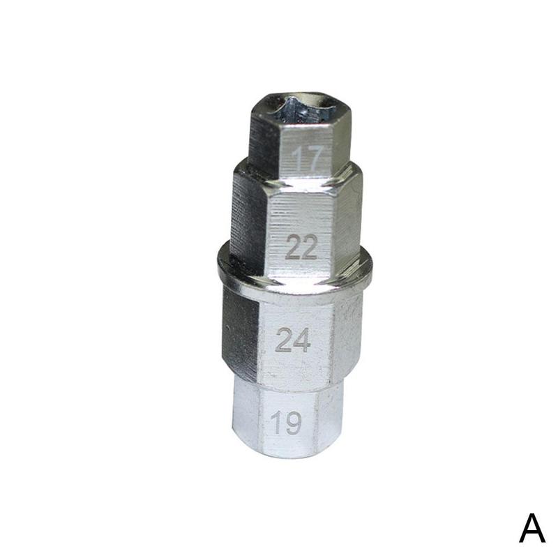 Motorcycle maintenance tool front wheel spindle universal wrench tool hexagon disassembly socket special D6D8: A