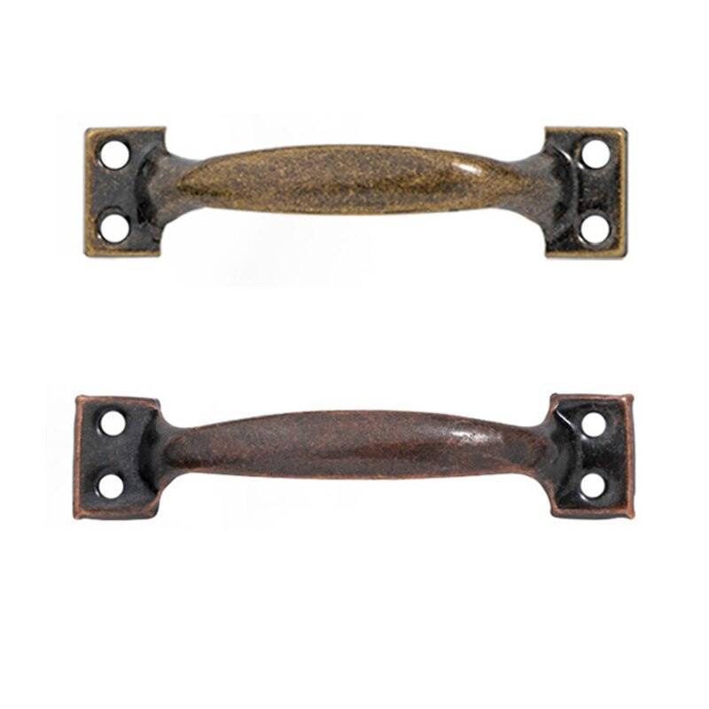 Poignées de porte Vintage 5 pièces/ensemble boutons antiques poignées en Bronze pour armoires de porte de cuisine