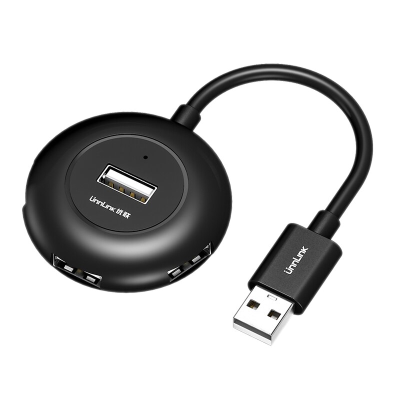 Unnlink 4 Hafen USB Hub 2,0 USB Splitter hoch Geschwindigkeit 480Mbps USB Verlängern 0,25 M für Schreibtisch Laptop Computer Notizbuch