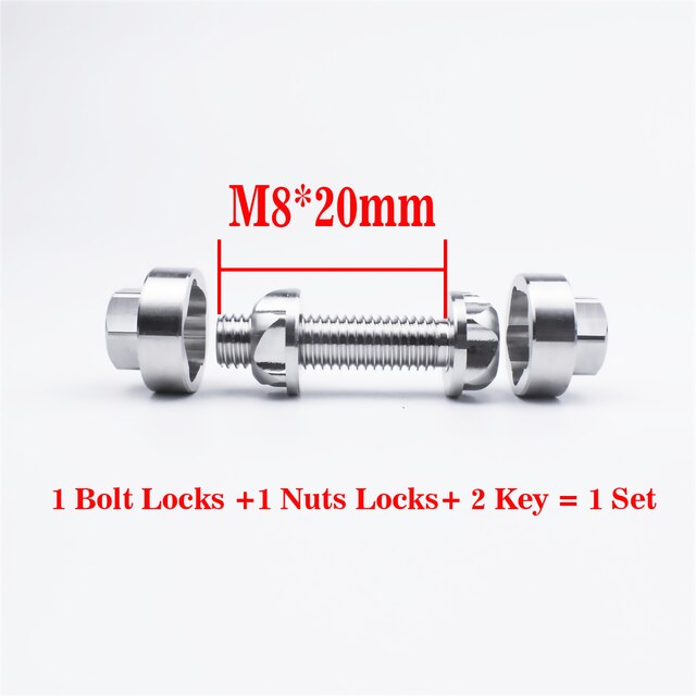 Bullone di sicurezza viti antifurto dadi bullone M6 M8 M10 vite bullone 304 acciaio inossidabile montagna bicicletta tendalino accessori auto luce portato: M8x20mm