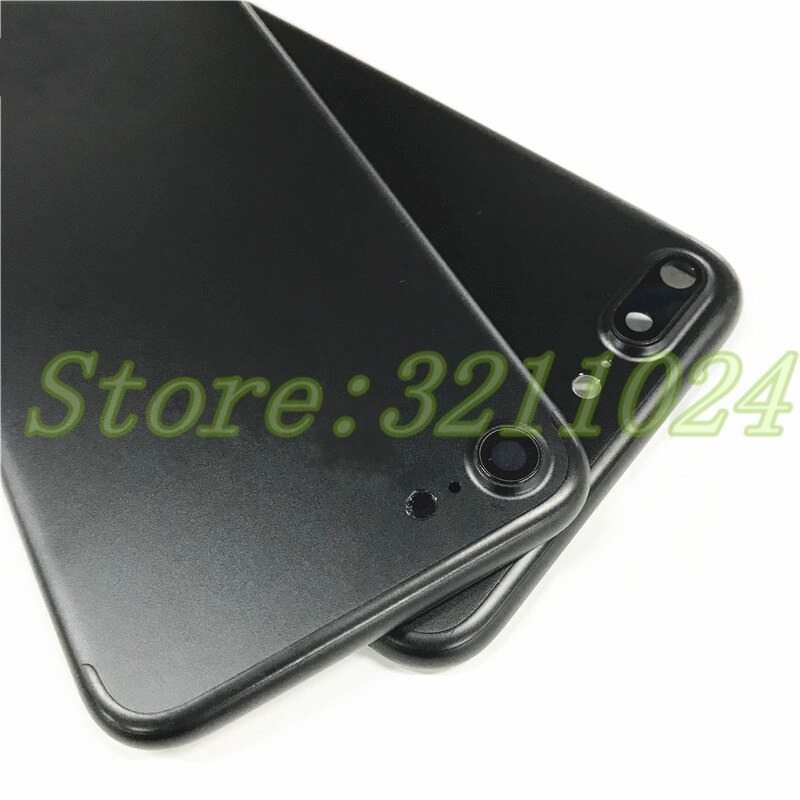 100% Originele Terug behuizing Batterij Cover Achterklep Chassis Frame Voor iphone 7 7G 4.7 ''en 7 Plus 5.5 ''met zijknoppen