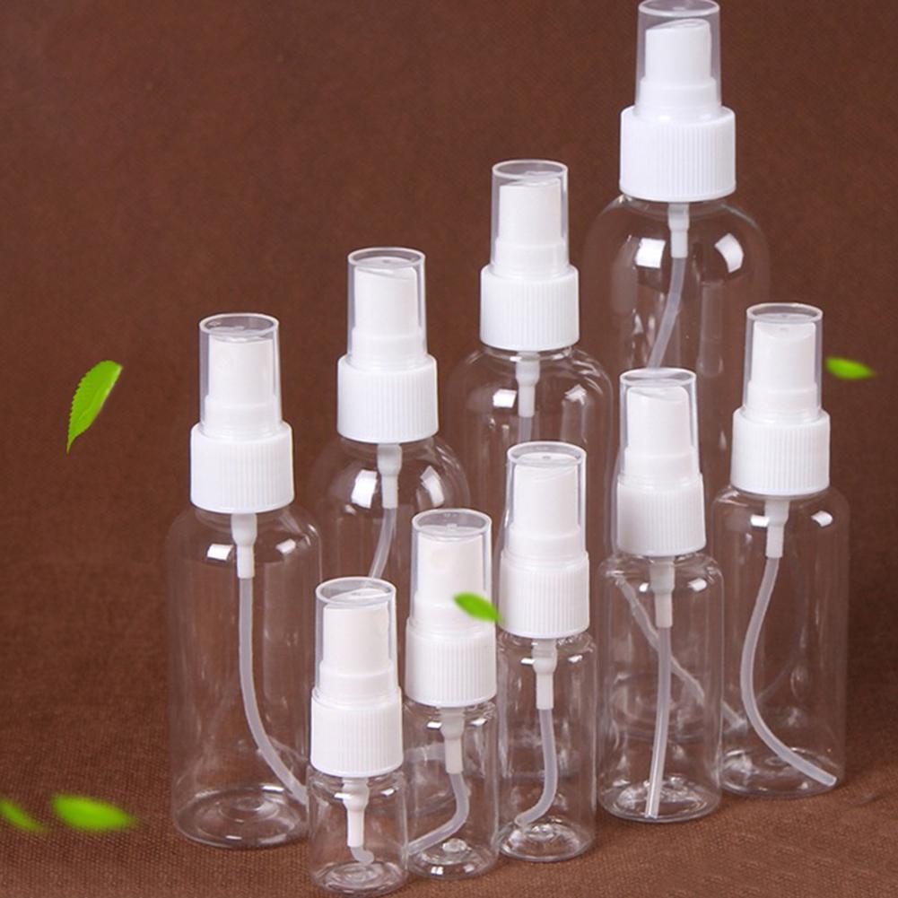 Portable Travel Transparent Plastic Empty Cosmetic Sample Spray Bottle Atomizer Can be used to dispense and store most liquids.