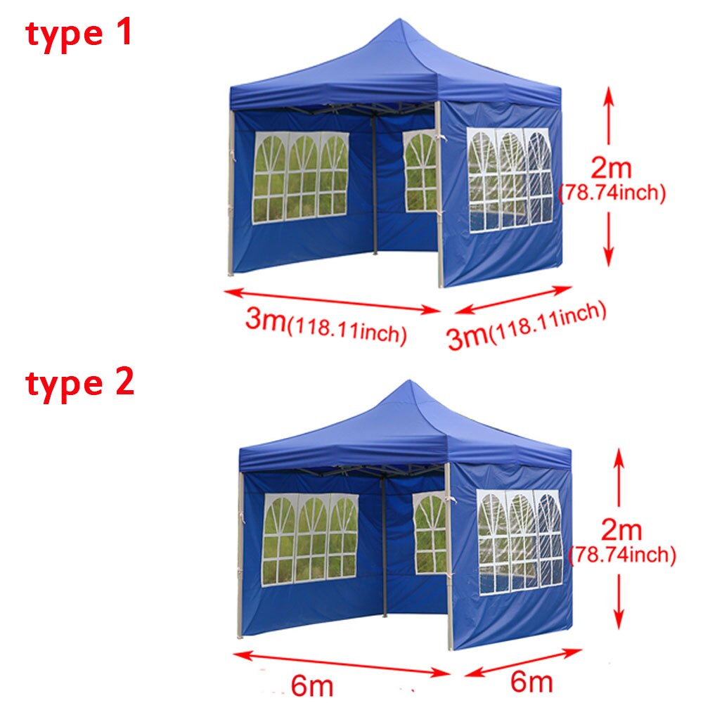 1PC tenda da esterno portatile sostituzione della superficie impermeabile antipioggia Gazebo da giardino ombra riparo parabrezza senza baldacchino/telaio superiore