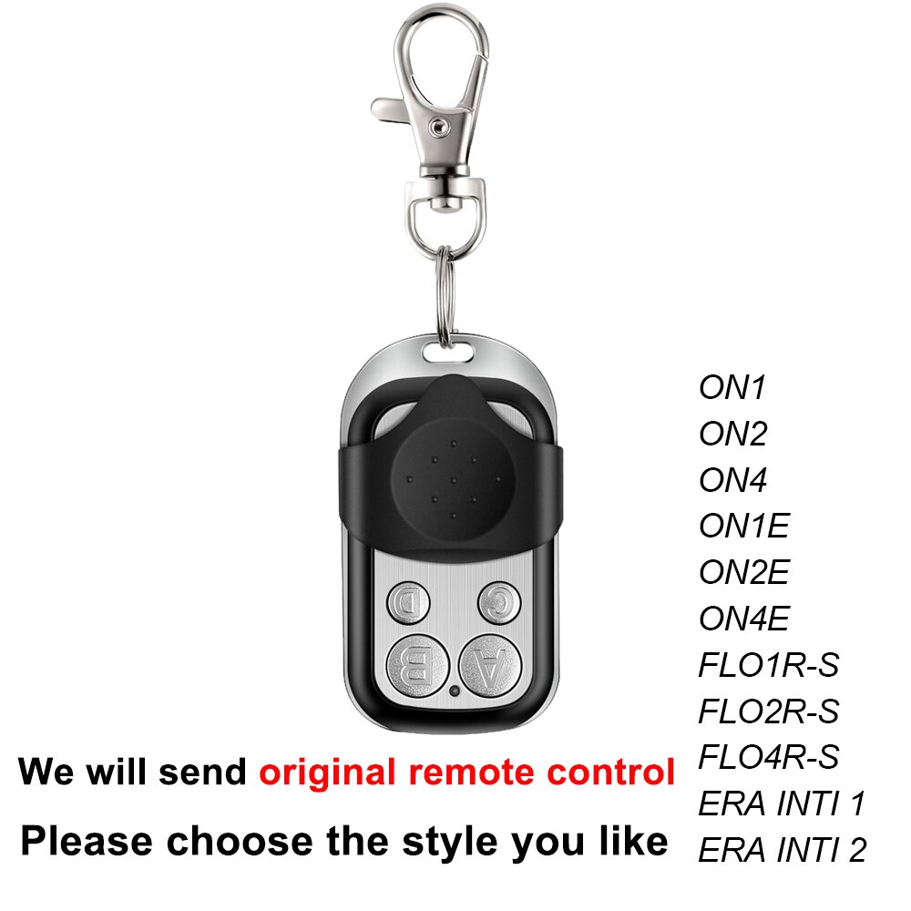 Era Inti-mando a distancia con código de puerta enrollable, abridor de puerta de garaje, FLO FLO1 FLO2 FLO4 FLO4R-S FLO2R-S FLO2RE, 433,92 MHz