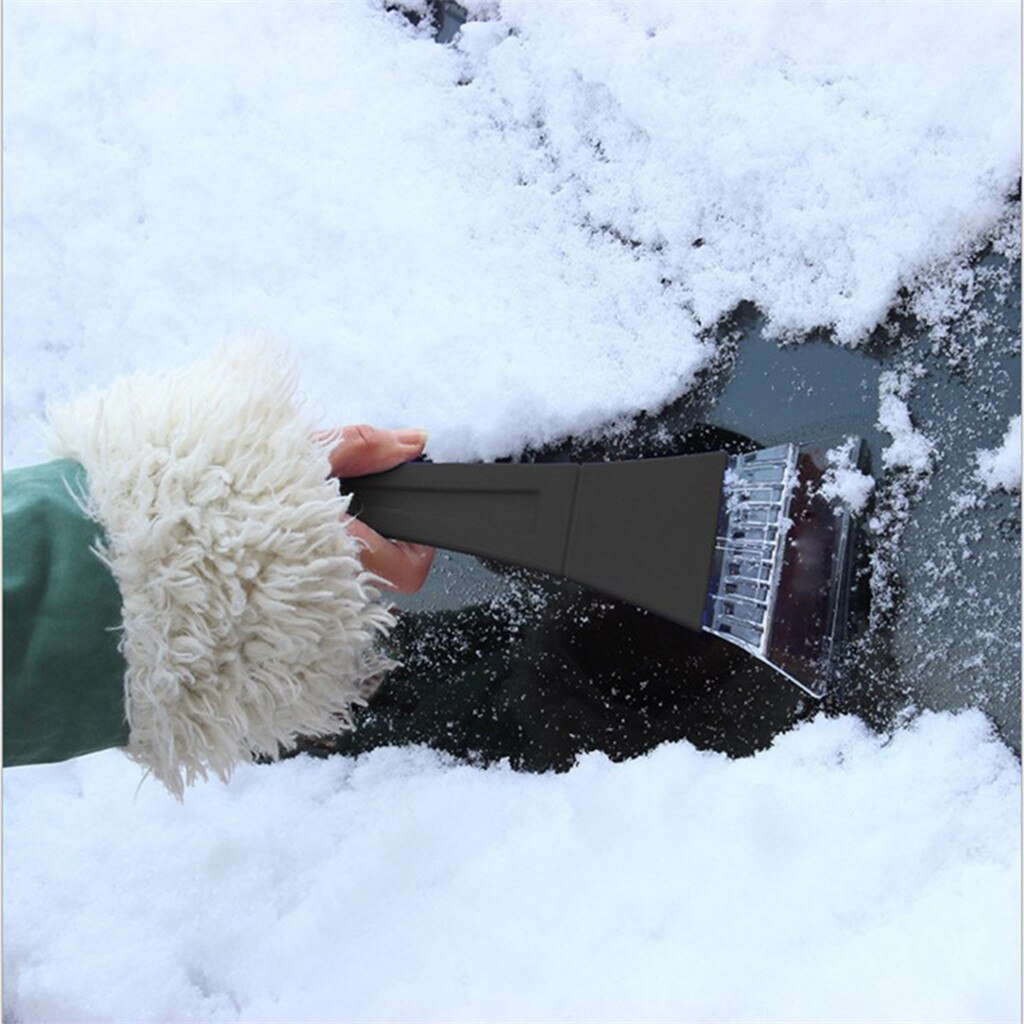 Draagbare Sneeuw Schraper Gereedschap Voor Auto 'S En Windows Kleine Sneeuwschuiver Verwijdering 9x4.5x0.8 Inches