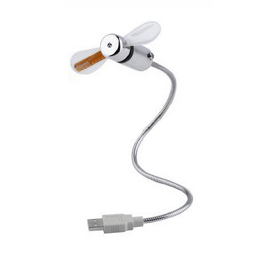 Kreative Mini Fan USB Powered LED Uhr Echtzeit Display Sommer Kühlung Neon Fan USB Gadgets: Default Title