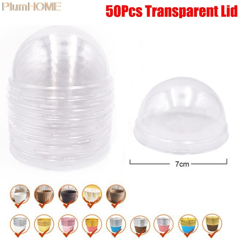 50Pcs Large 5039 Aluminum Foil Wrapper Paper Gold Cupcake Liner Baking Cup Muffin Cupcake: ZXHG1997-TP