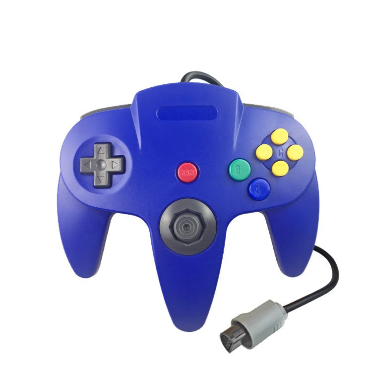 14 Colors For N64 Controller Joystick N64 Gaming Handrip Control: Blue