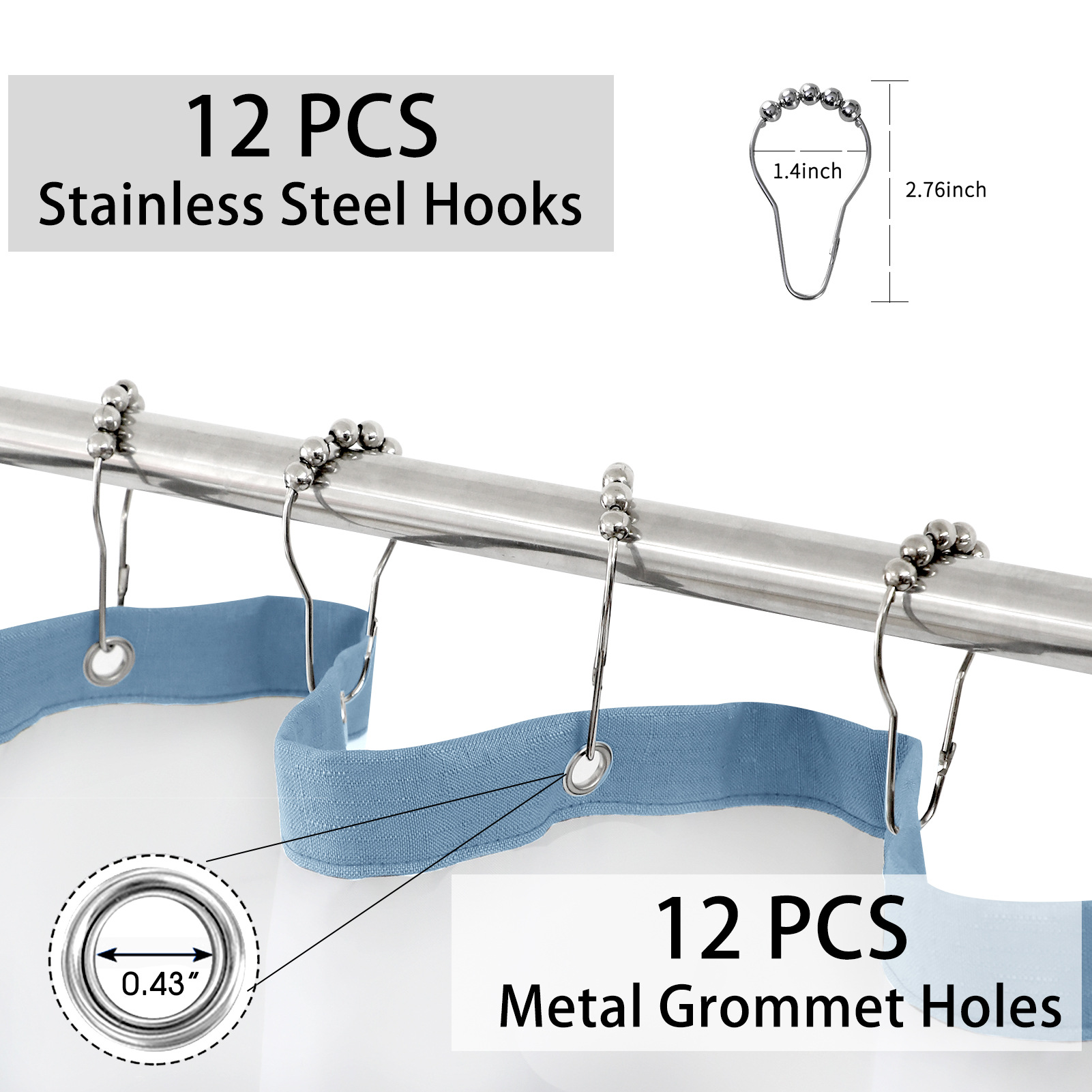 Double layer Waterproof Shower Curtain Bathroom Curtains For Home Bathroom Curtains