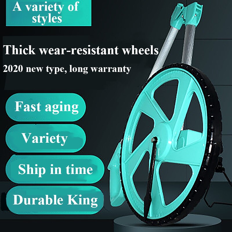 Digital display måling håndholdt hjul afstandsmåler mekanisk måle afstand måle hjul med gummibelagt håndtag