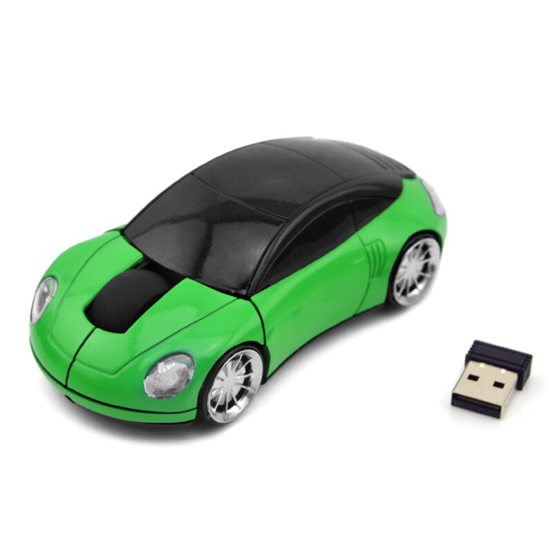 Kühlen Drahtlose Auto Maus USB Optische 1600 DPI Empfänger Gaming 3D Gamer Mäuse Für Laptop Notebook PC Computer Für Macbook: green