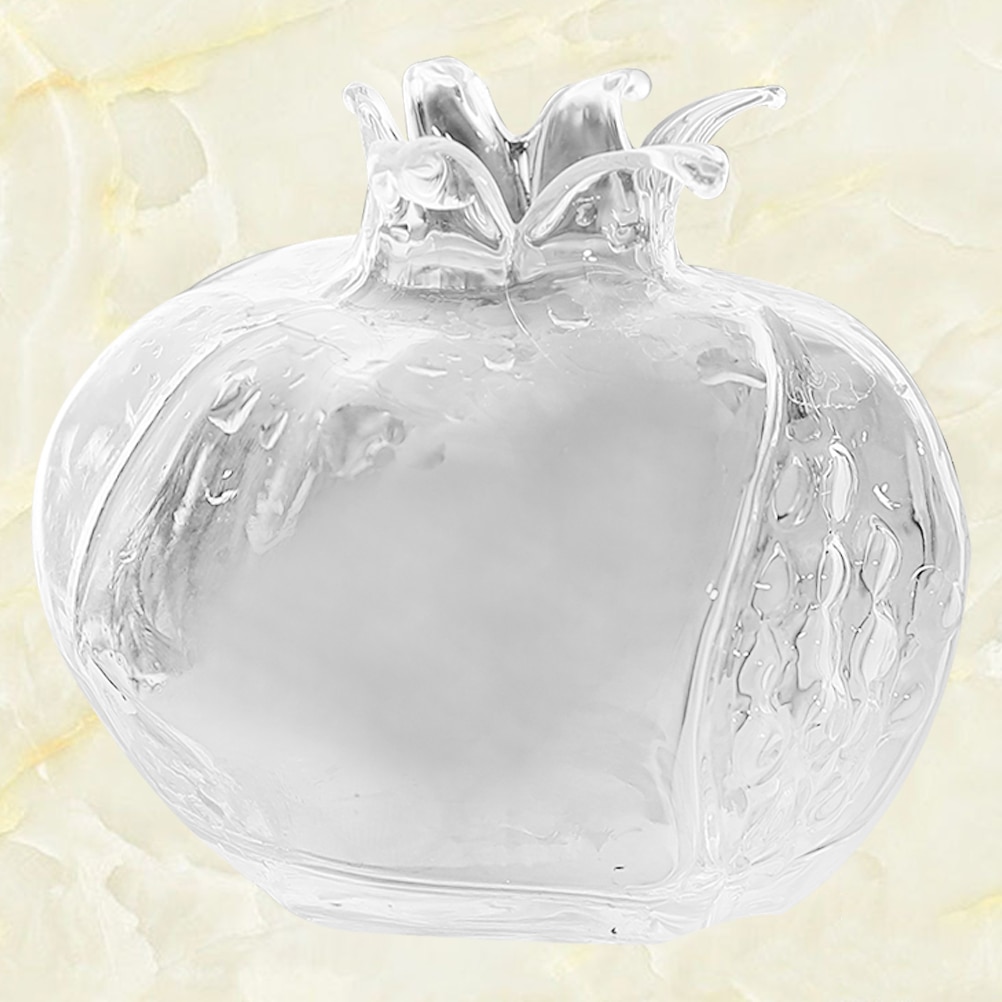 High Borosilicate Glass Flower Pot Flower Container Pomegranate Shape Flower Vase Desktop Decorative Vase for Home A50