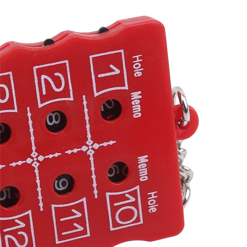 18 Hole Golf Stroke Putt Score Card Counter Golf Score Indicator with Key Chain Environmental Golf Score Counter