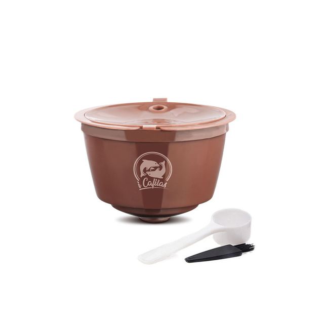 Refillable For Dolce Gusto Capsule Silicone Sleeve Stainless Steel Metal Dolci Gusto Coffee Maker Coffee Scoop Tamper i Cafilas: MULTI