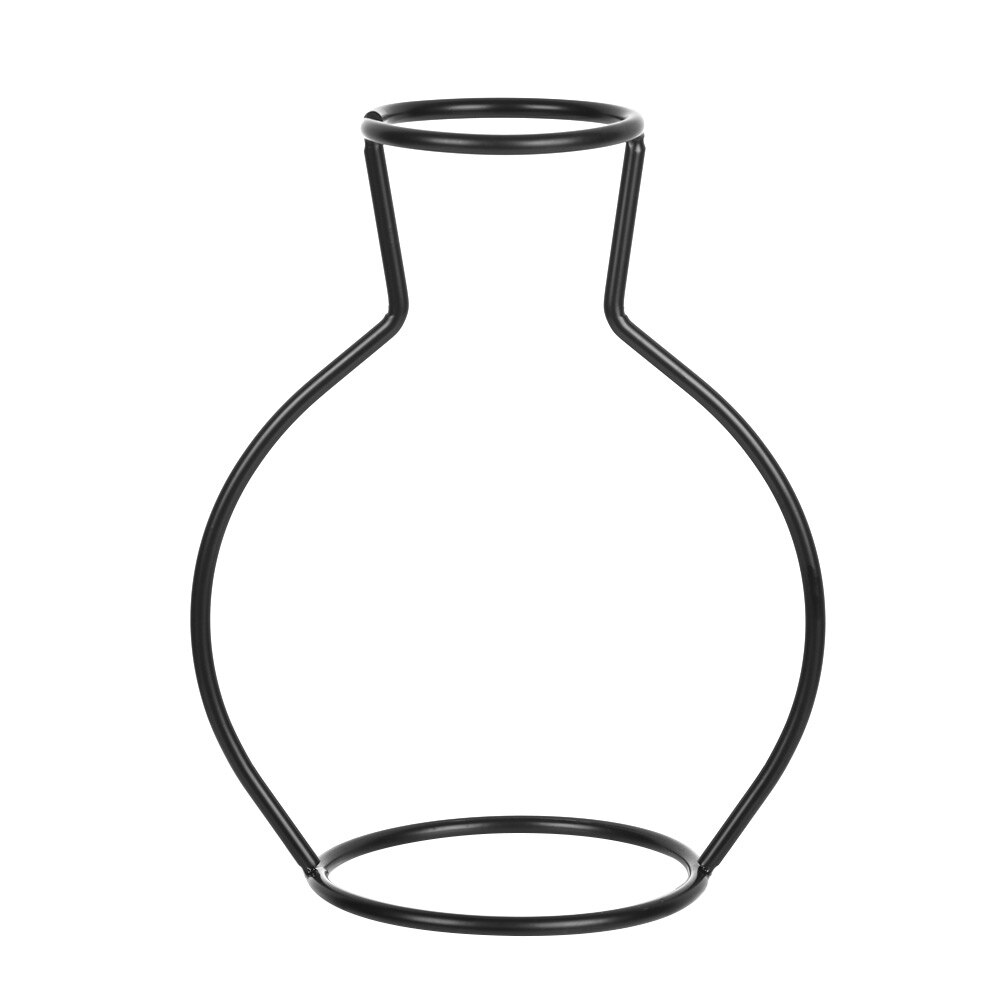 8 Types Nordic Style Iron Line Flower Vase Simple Metal Plant Holder DIY Iron Vase Ornaments Table Iron Vase Rack Home Decor: 2