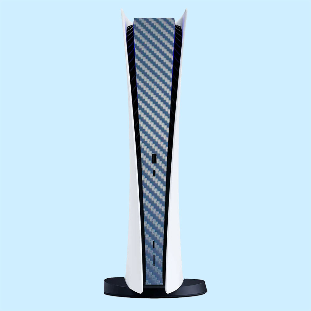 1 Stuk Voor Ps5 Middelste Zijbescherming Sticker Voor Playstation 5 Ps5 Spelcomputer Skin Stickers Sticker Cover Beschermende Film: Blauw