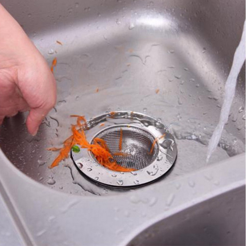 Stainless Steel Bathtub Hair Catcher Stopper Shower Drain Hole Filter Trap Kitchen Metal Sink Strainer Filter Barbed Wire