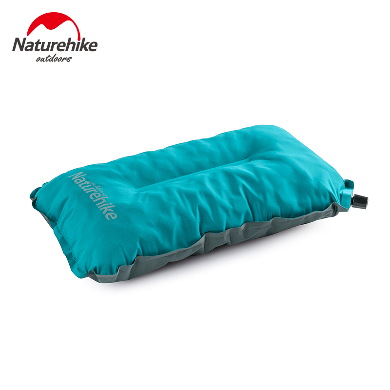 Naturehike Camping Kussen Lucht Kussen Ultralight Draagbare Opblaasbaar Kussen Hoofdsteun Kussen Vliegtuig Nekkussen Reizen Kussens: Blue