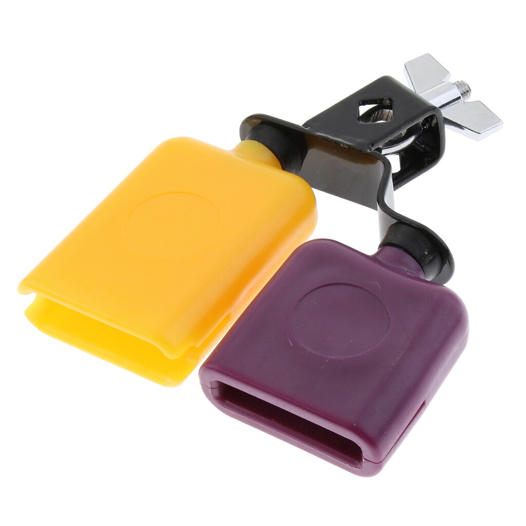 Multicolor Cow Bell Plastic Cowbell Cattlebell Drum Set Kit Percussion Parts