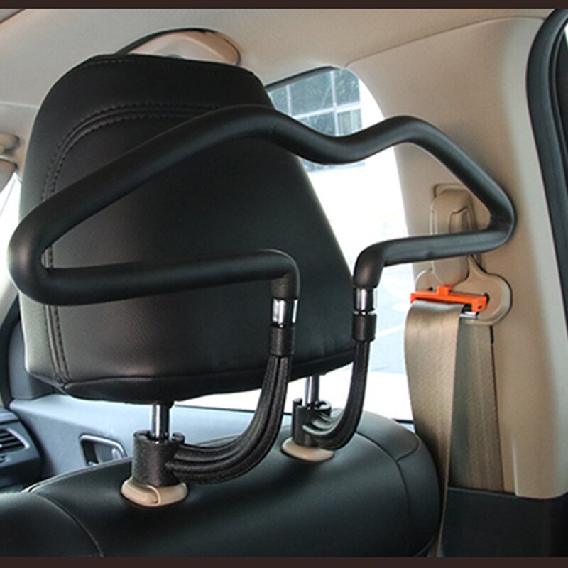 Cintre Pour Voiture à Clipser Sur L'Appui-Tête - Porte-Veste Et Manteau Dans L'Auto - Universel, Noir
