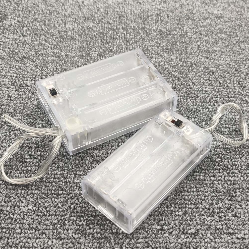 Batteri Oppbevaringsboks til AA Batterier - Batteriholder - Batteribeholder