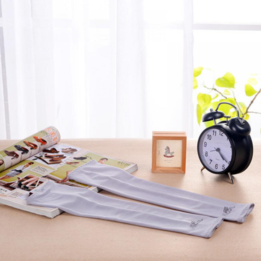 1 par sommersol nyttig beskyttelse ærmevarmere cykel cykel golf uv arm ærmebetræk cn: Grå