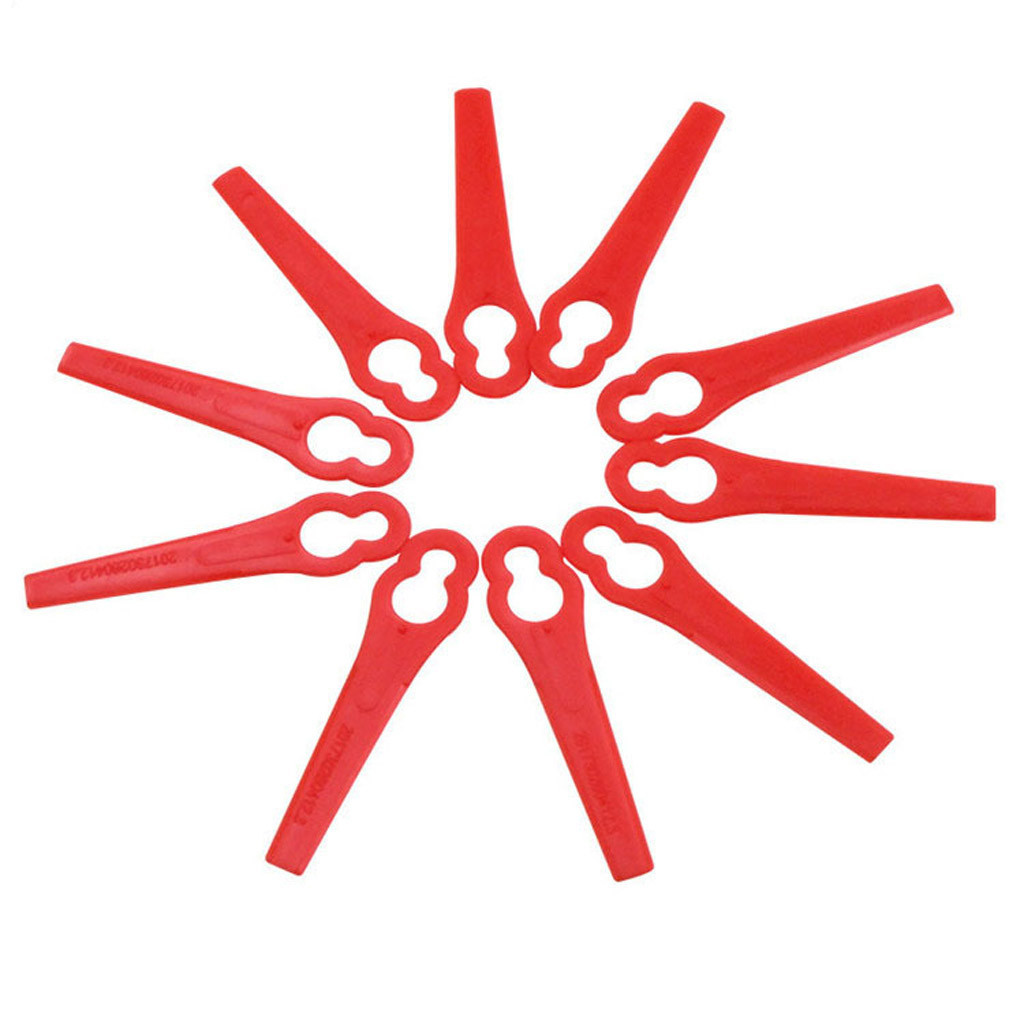 35@ 100pcs Plastic Blade Cutter Replace For Cordless Grass Garden Crop Strimmer Blades Pendants Grass Trimmer Garden Timmer