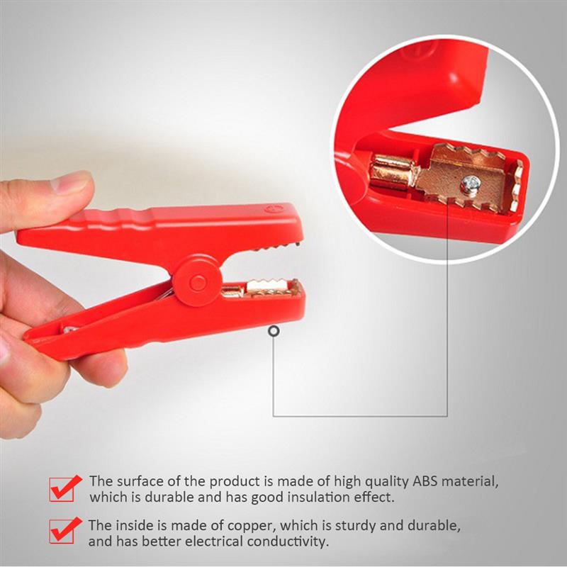 12V Car Jump Starter Battery Trucks Power Bank Emergency Lead Cable Clamps Clip Anti-recoil Car Jump Starter Cable for Car
