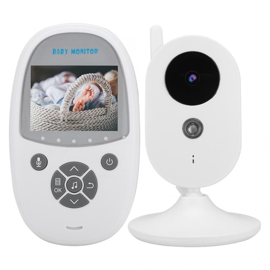 2.4inch LCD Wireless Baby Video Monitor with Night Vision Temperature Monitoring 100-240V