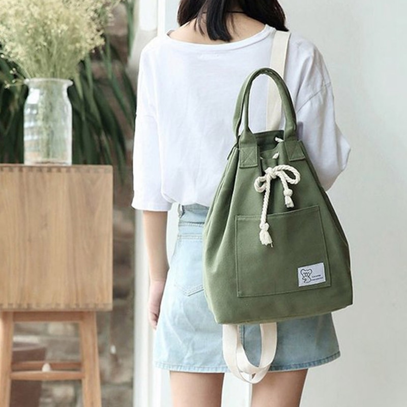 Sacs à dos en toile Sac à dos de voyage pour Femme Mochila Sac à bandoulière d'école Sac A Femme