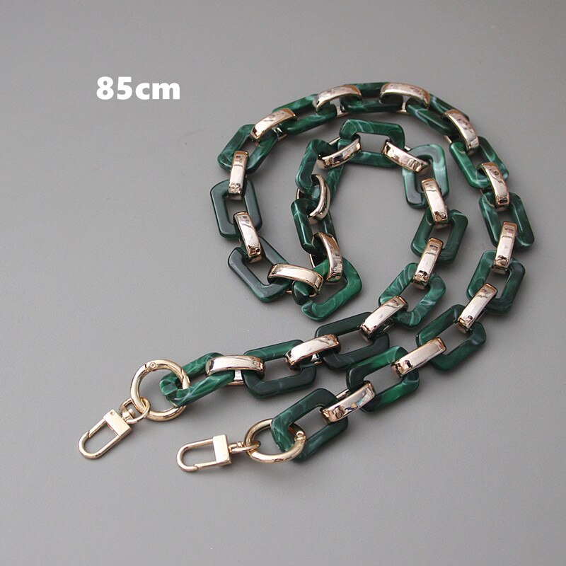 Corrente feminina acessória, bolsa de metal com estampa de onça acrílica, verde, marrom, luxoosa, bolsa de ombro