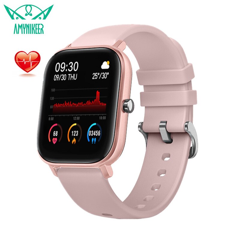 AMYNIKEER smart bracelet P8 smart watch heart rate monitoring bracelet fitness bracelet sleep blood pressure blood oxygen PK B58