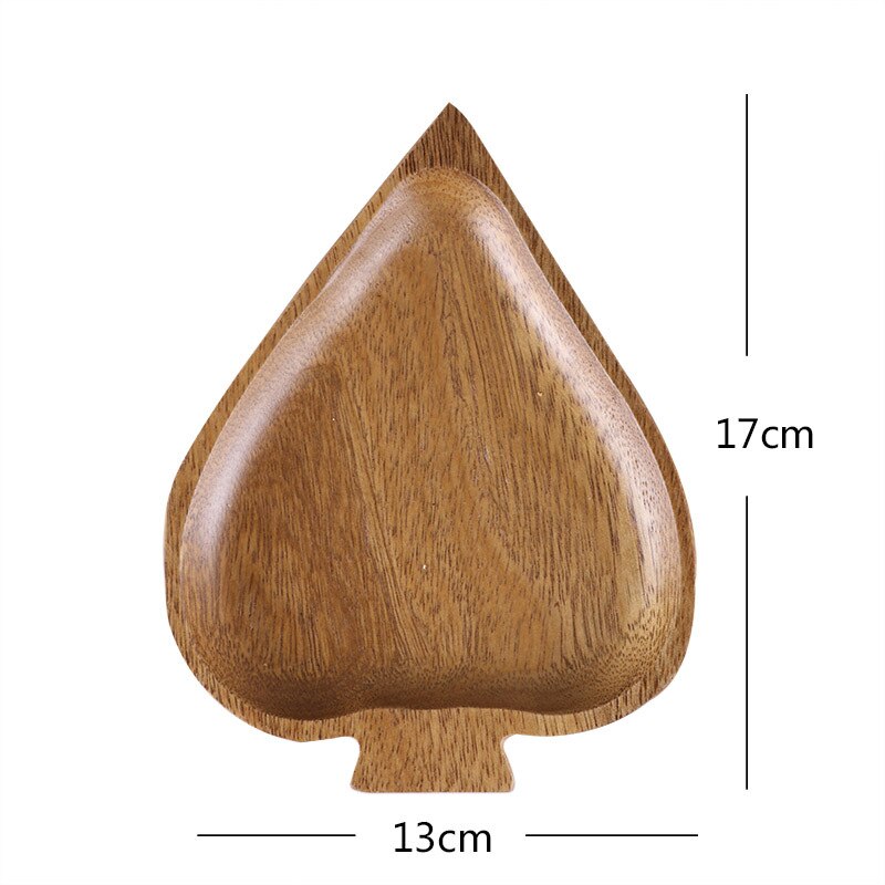 petit plat en bois japonais plats irréguliers assiette à Dessert en bois assiette à noix: H