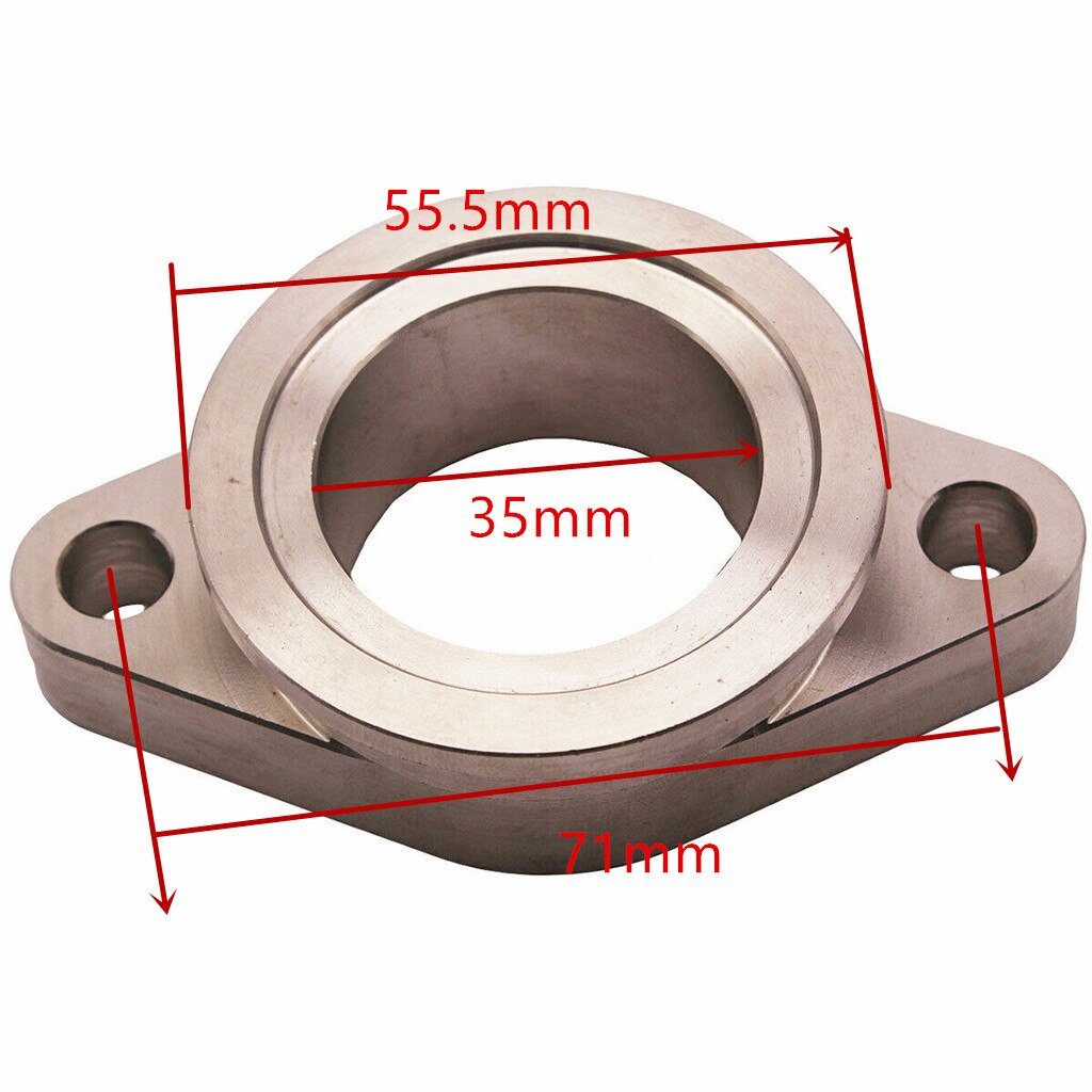 38mm V Band External 2 Flange Manifold Mount External Wastegate Exhaust