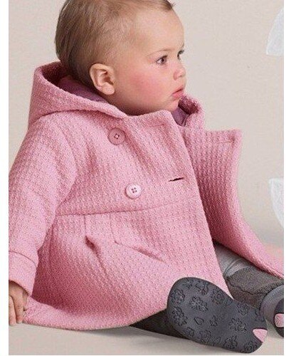 Red Newborn coat Baby Girls Trench Jacket overcoat Hooded Gown Warm Winter Girl Clothes Poncho Girls Outerwear cloak: 1 / 9M