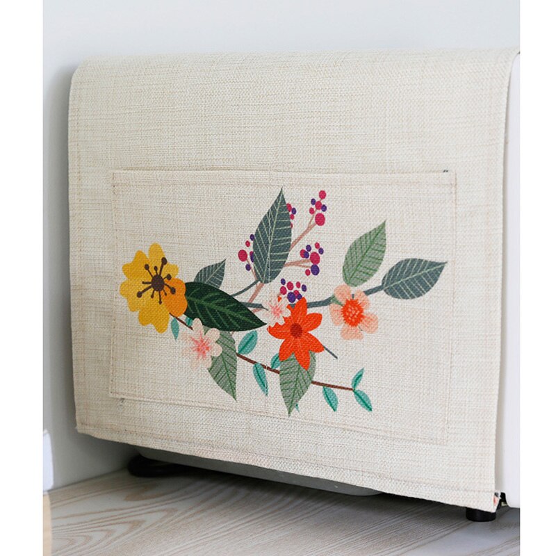 Cotton And Linen Fabric Microwave Oven Dust Cover High - Grade European Style Anti - oil Microwave Oven Protective Cover