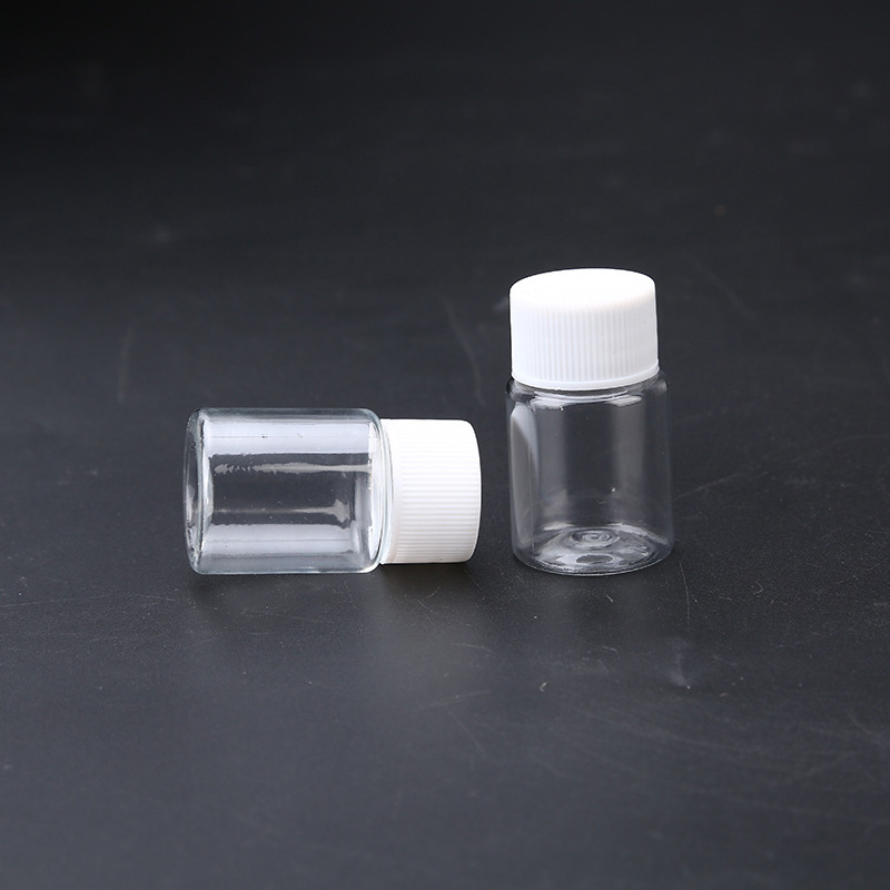 10PCS 15ML Portable Clear Plastic Bottles Small Vial Liquid, Solid Vial Packing Bottle