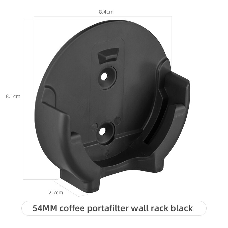 Kaffe portafilter vägg rack 51mm/54mm/58mm kaffe manipuleringsväggmonterad rack: 54mm b