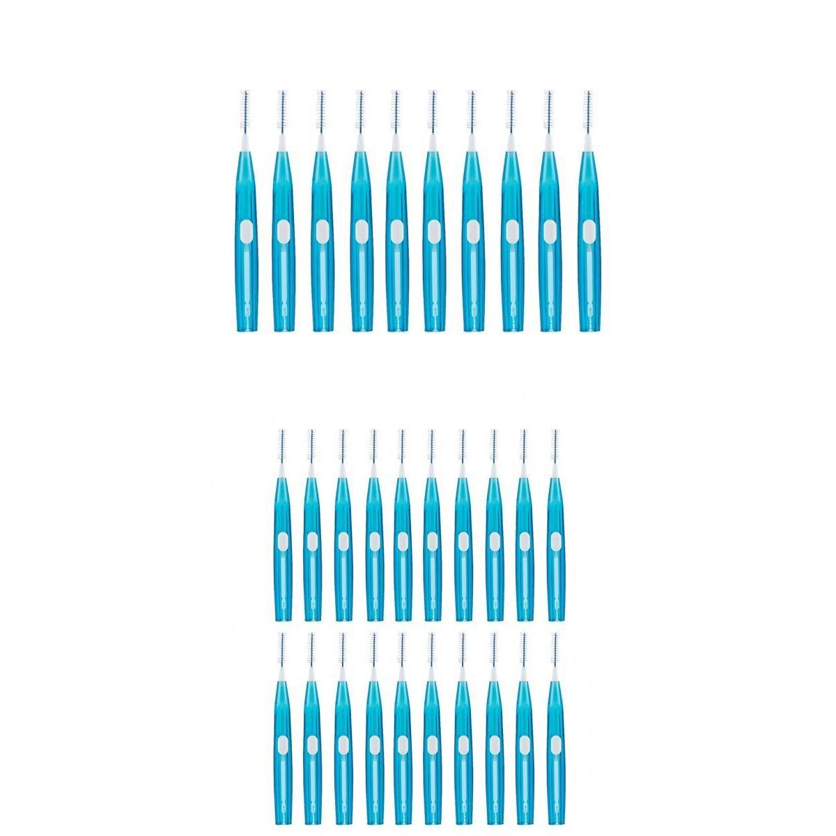 30x Push-pull Oral Care Interdental Brushes Teeth Gap Residue Cleaner Toothpick