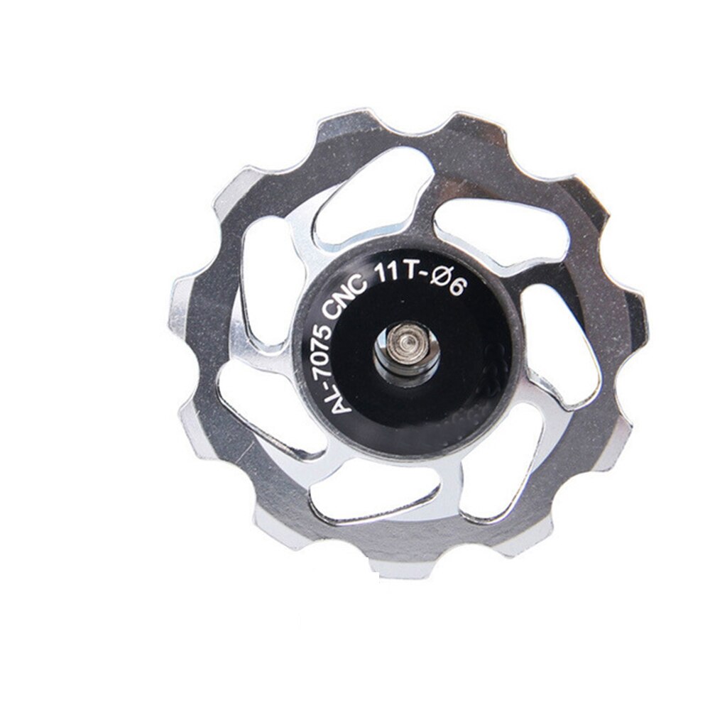 11T MTB Ceramic Bearing Bicycle Bearing Jockey Wheel Guide Roller Pulley Wheel Rear Derailleur Guide Wheels: titanium