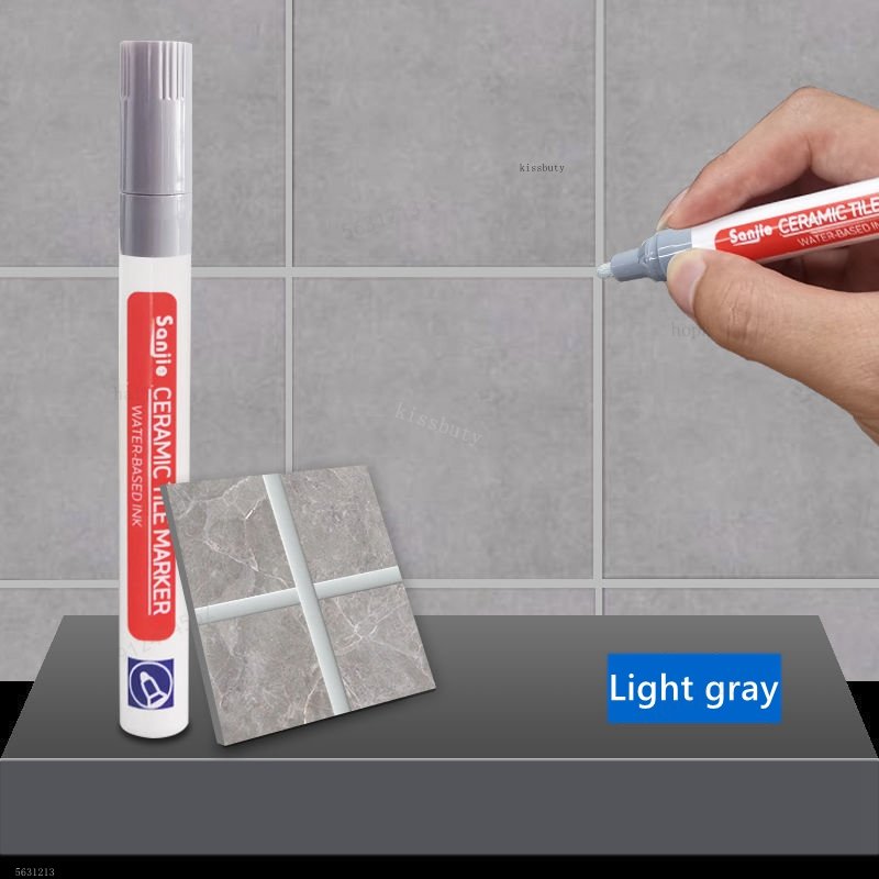 12-farbiger weißer wasserdichter Fugenmörtel-Fliesenmarker, Fugenmörtel-Stift, Wandnahtstift für Fliesen, Boden, Badezimmer, Dekontamination, Nahtreparaturwerkzeuge: Grün