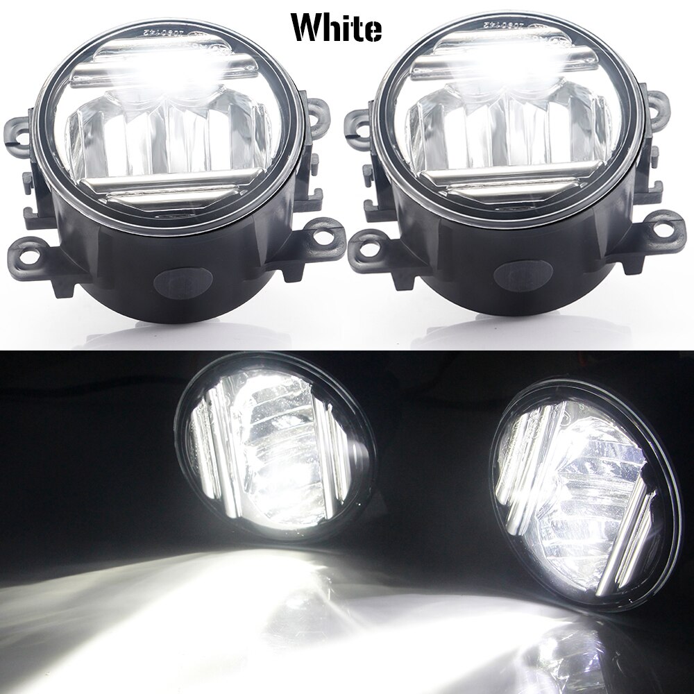 2 X Car Front Bumper LED Fog Light Assembly For Jaguar X-Type Xtype S-Type Stype XK XJ X358 30W Fog Daytime Running Lamp DRL 12V: White