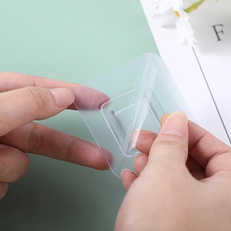Double-Sided Adhesive Wall Hooks Hanging Picture Photo Frame Hangers Hooks Hanger Transparent Hooks Suction Cup Wall Holder