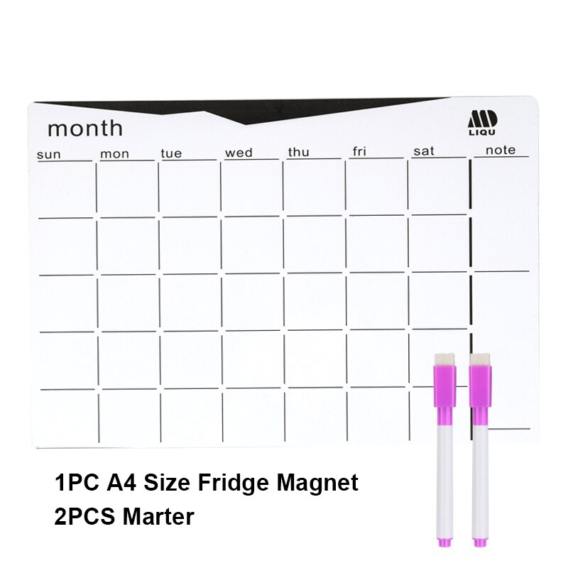 MFM TOYS Fridge Magnet Write-Erase A4 Size Planner Board