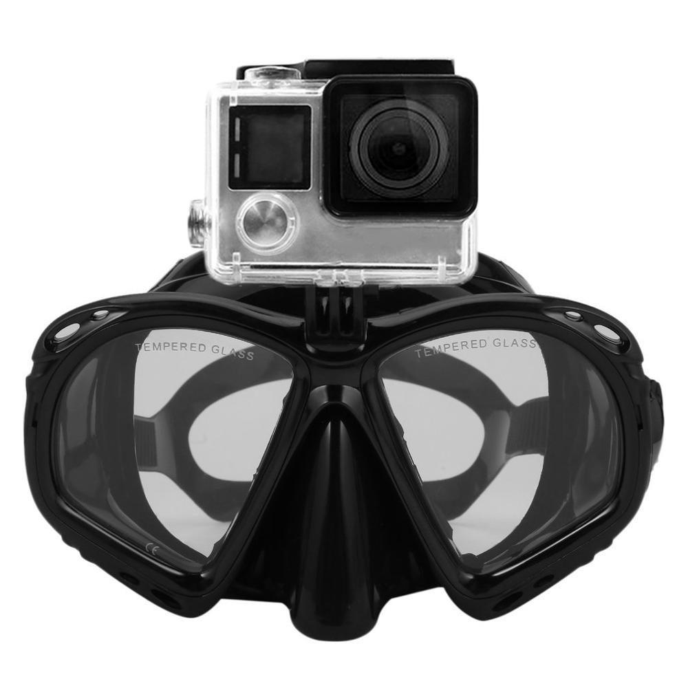Undervands dykning maske scuba snorkel svømning beskyttelsesbriller dykning udstyr velegnet til de fleste sport kamera
