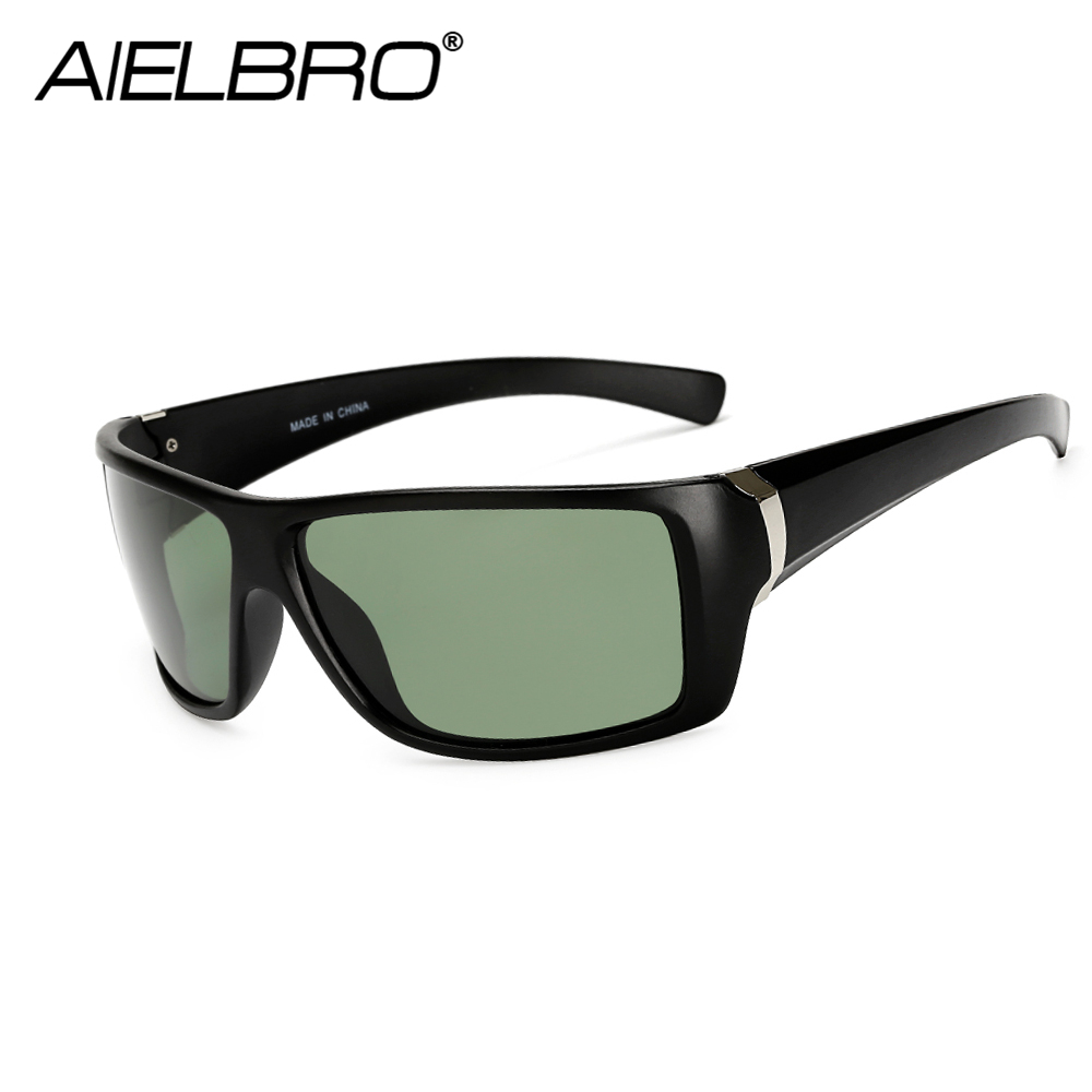 AIELBRO hommes polarisé cyclisme lunettes de soleil dégradé mâle conduite verre UV400 polarisé lunettes Style lunettes lunette