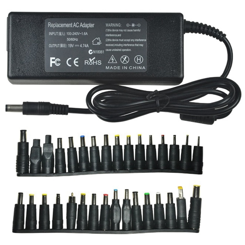 19V 4.74A 90W Universal Laptop Power Adapter Oplader Voor Lenovo Asus Acer Dell Hp Samsung Laptop Met 32 connectors