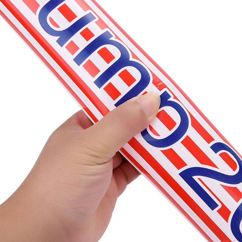10 stuks opblaasbare bam bam donderstokken, lange ballon opblaasbare cheersticks opblaasstaven in de vs verkiezingen